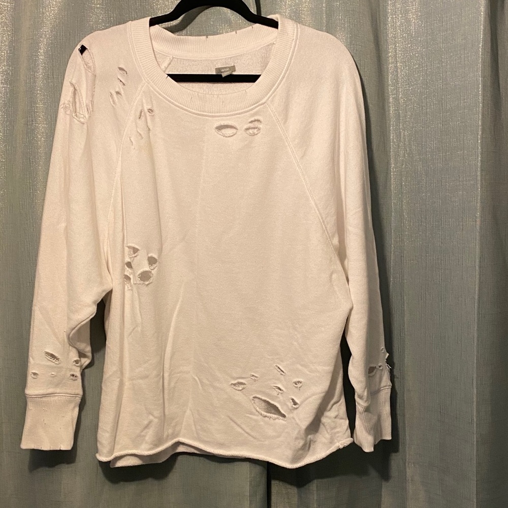 Distressed aerie sweatshirt